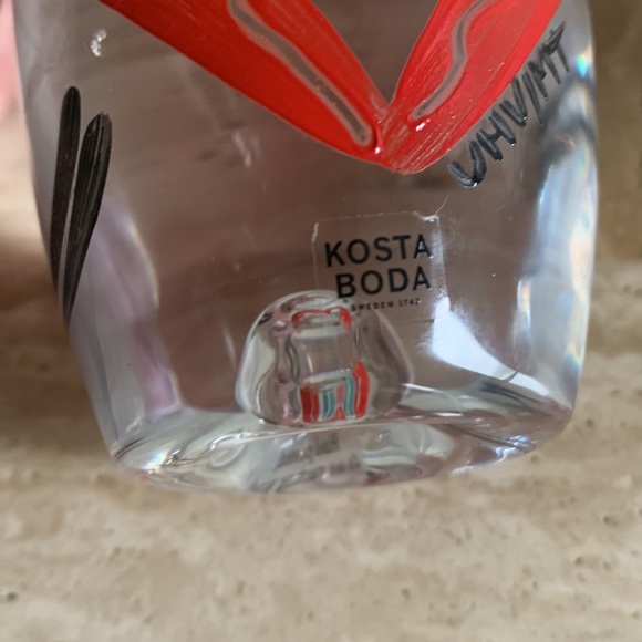 KOSTA BODA "HEARTS" 1985 VOTIVE CANDLE HOLDER RARE - Picture 7 of 9